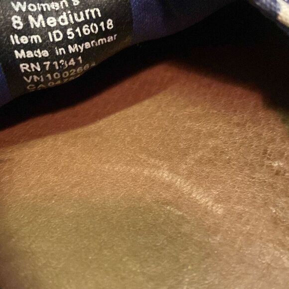 L.L.BEAN WOMEN'S LAKEWASHED CANVAS SLIP-ONS NAVY BLUE 7msize 8 - Picture 4 of 5